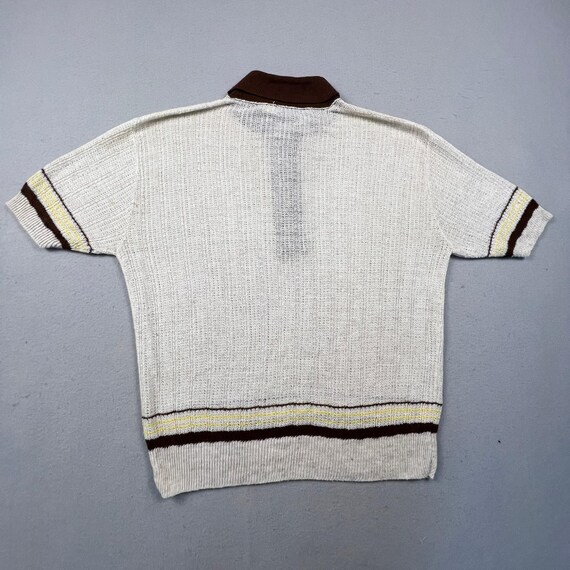 Forge Ltd Munsingwear Knit Polo Mens XL Paper Thin Linen Blend Vintage Retro View 3