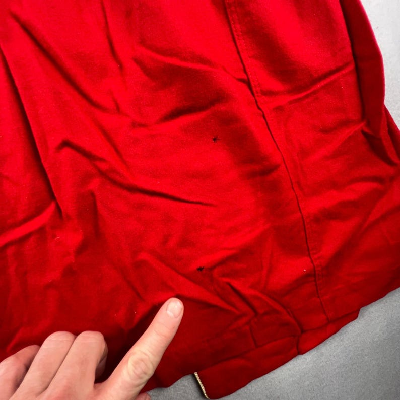 VTG Pendleton Robe Womens Medium Red Wool Piping Belted Loungewear Classic image 7
