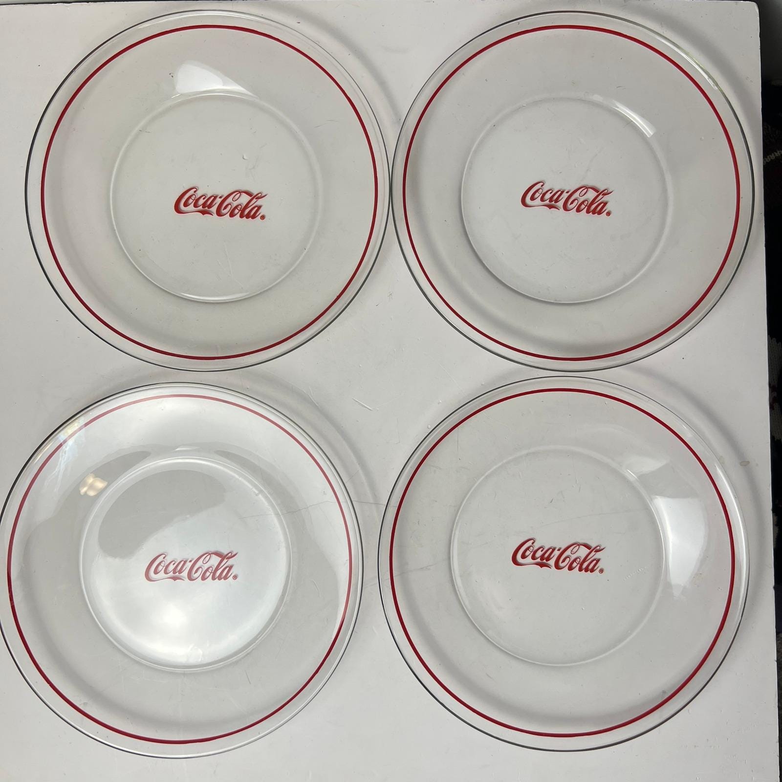 Coca-Cola ビンテージ ガラスプレート Coca Cola Glass Plate - Etsy