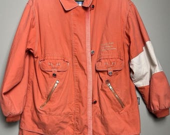 Vintage iZZi Utility Jacket Womens Medium Y2K Workwear Streetwear Plaid Lined