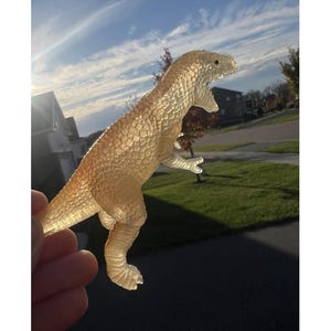 Vintage 1980s Dinosaur Chinasaur T-Rex Translucent Toy Figure