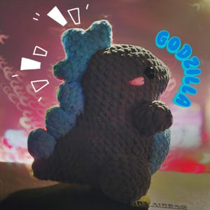 Small Godzilla Crochet Plushie