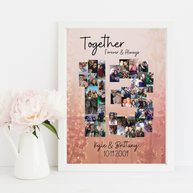 Personalized Photo Collage Printable Photo Collage - Etsy