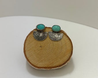 Turquoise sunrise studs