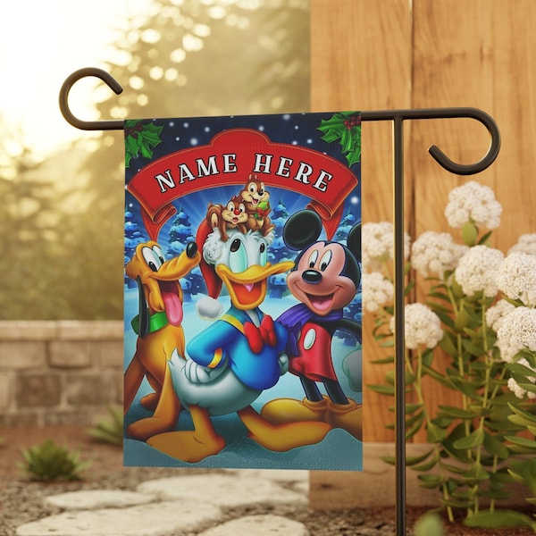 Mickey Mouse Christmas Flag - Etsy