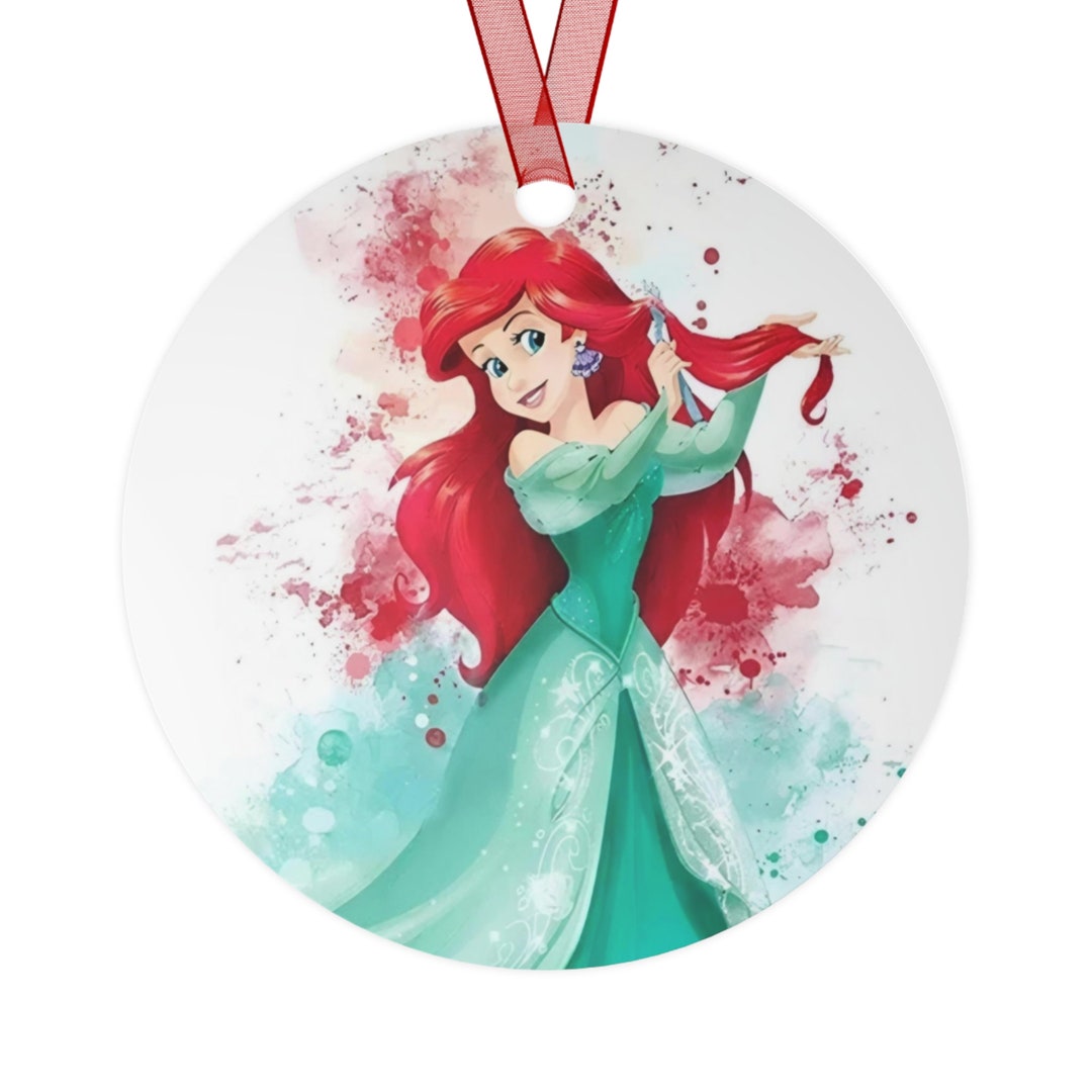 Ariel Disney Princess From the Movie the Little Mermaid Metal Christmas  Ornament - Etsy, image size:1080x1080