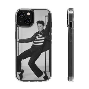 Elvis, Elvis Presley Dancing to Jailhouse Rock Iphone and Samsung Clear Cases.