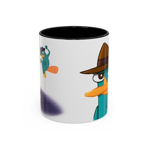 Agent P Perry the Platypus from Phineas and Ferb coffee mug.