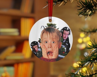 ホーム・アローン ケビン メタルクリスマスオーナメント 光沢仕上げ