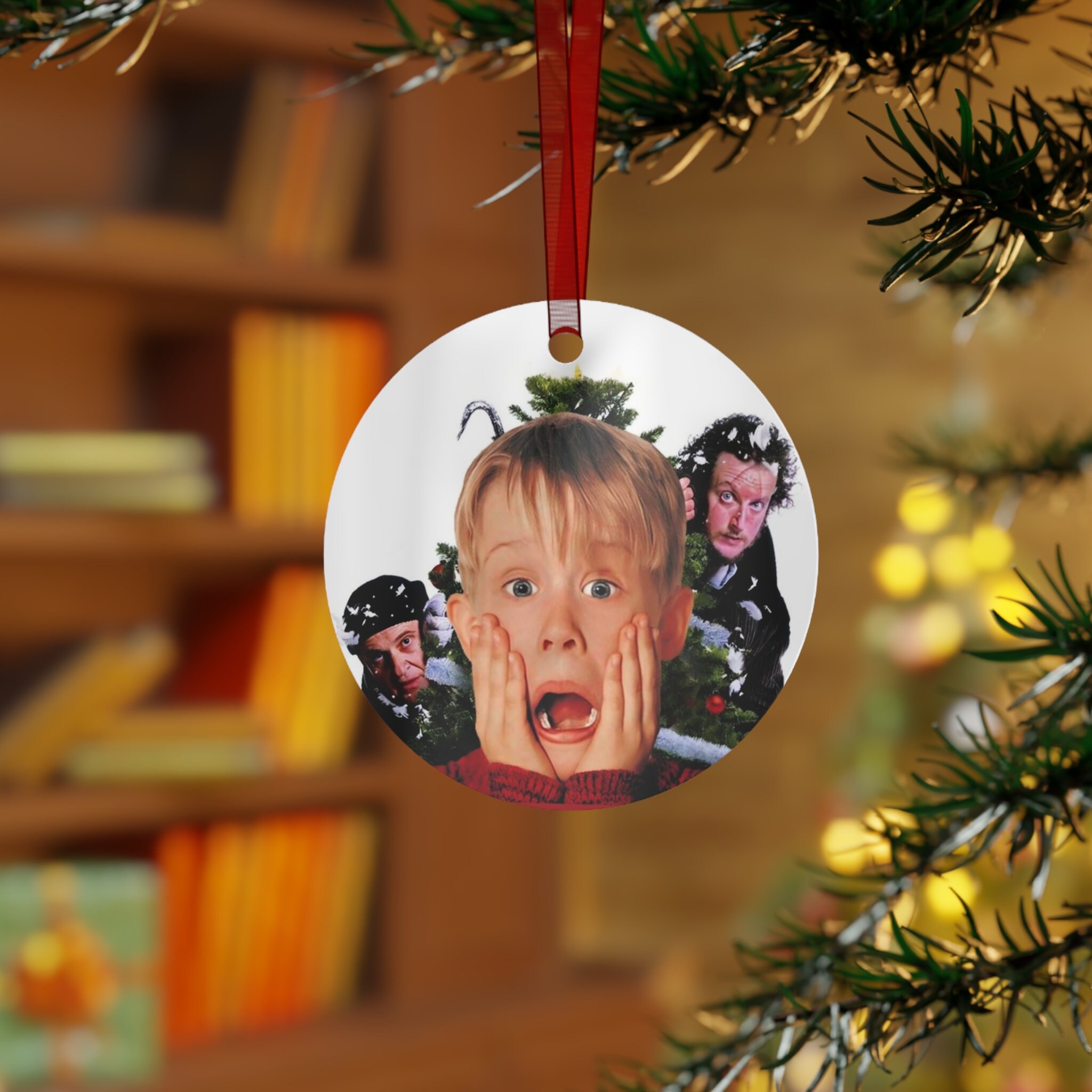 クリスマスオーナメント　ホームアローン　ケビン ホーム・アローン ケビン メタルクリスマスオーナメント 光沢仕上げ