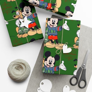 Wrapping Paper, Disney gift wrap featuring Mickey Mouse and his beloved best friend Pluto.
