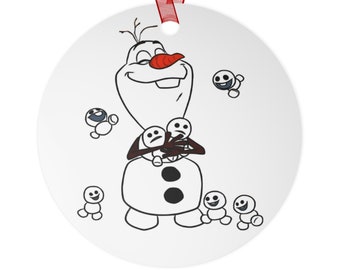 Enfeite de Natal do Olaf, do filme Frozen, personagem boneco de neve