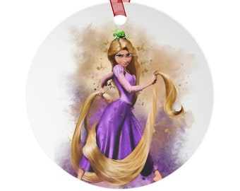 Rapunzel Disney Princess from the  movie Tangled metal Christmas ornament