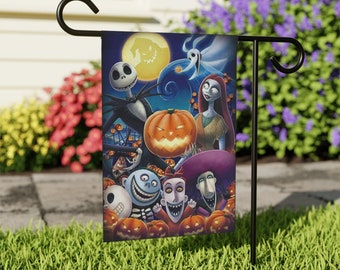 Jack Skellington "This is Halloween" and friends Garden & House Banner flag