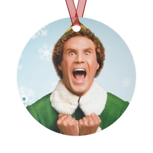 Julgranskulor i metall, Buddy the Elf, dubbelsidigt tryck