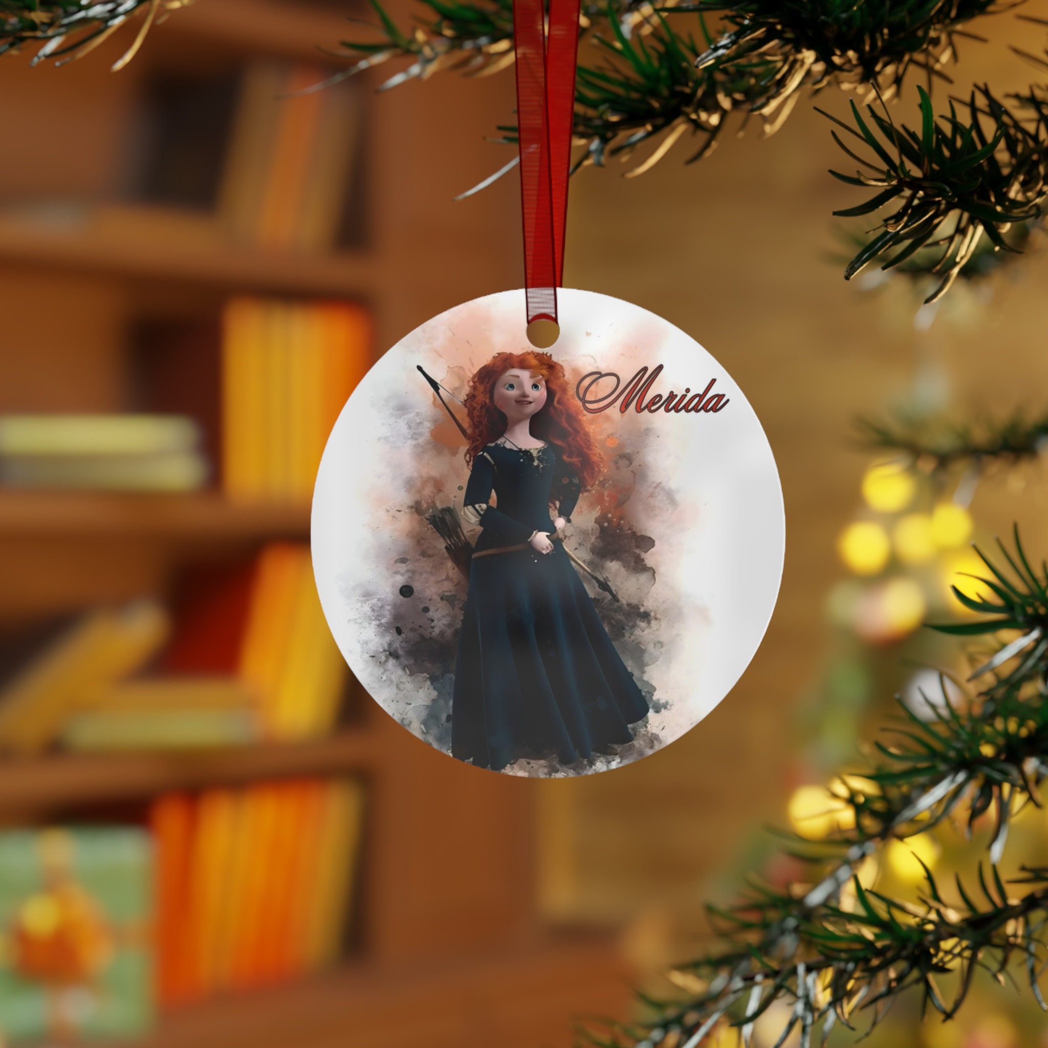 Merida Disney Princess From the Movie Brave Metal Christmas Ornament - Etsy