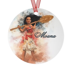 Moana Christmas ornament  from Disney movie Moana Christmas Metal Ornaments