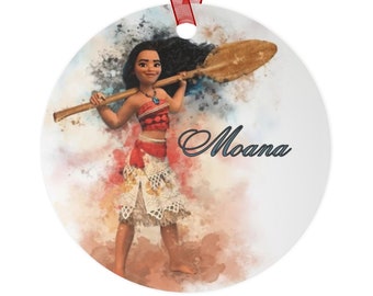 Moana Christmas ornament  from Disney movie Moana Christmas Metal Ornaments