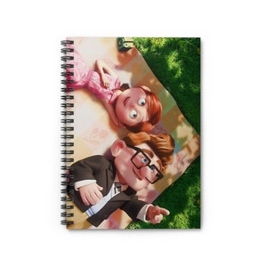 Carl and Ellie from the Movie UP Spiral Notebook Ruled Line