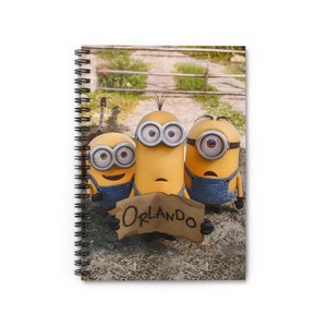 Minions going to Orlando scene Spiral Notebook - Ruled Line