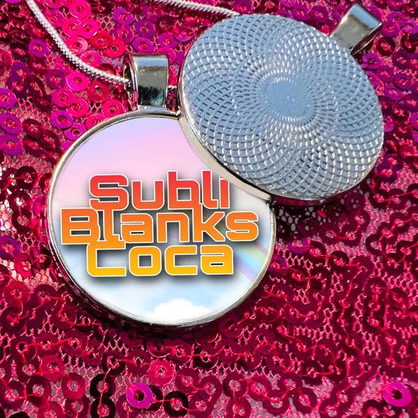 sublimation round necklace / sublimation jewelry/ sublimation blanks/ sublimation pendant