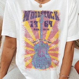 Woodstock 1969 Printed Graphic Tee Unisex Fit