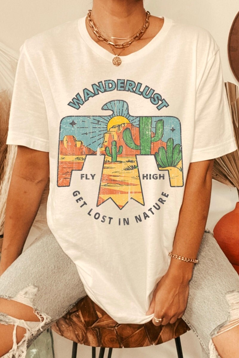 Discover Wanderlust Graphic Vintage Music T Shirt