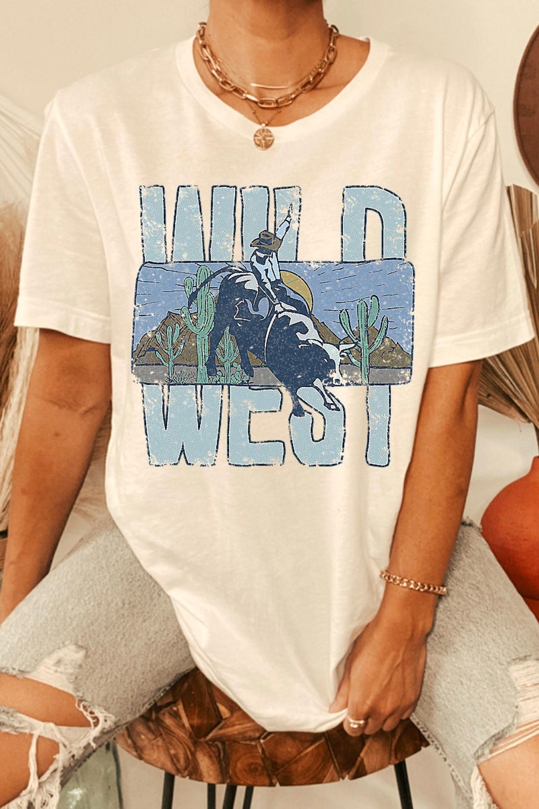 Wild West Cropped Graphic Tee main image 0