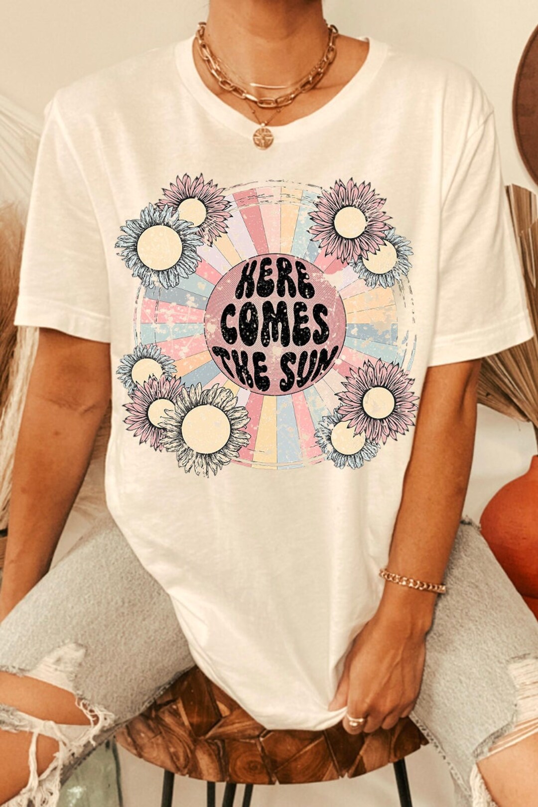 関税送料込♪DSQUARED2/「HERE COMES THE SUN」Tシャツ Here Comes the Sun Graphic Tee Unisex Fit - Etsy