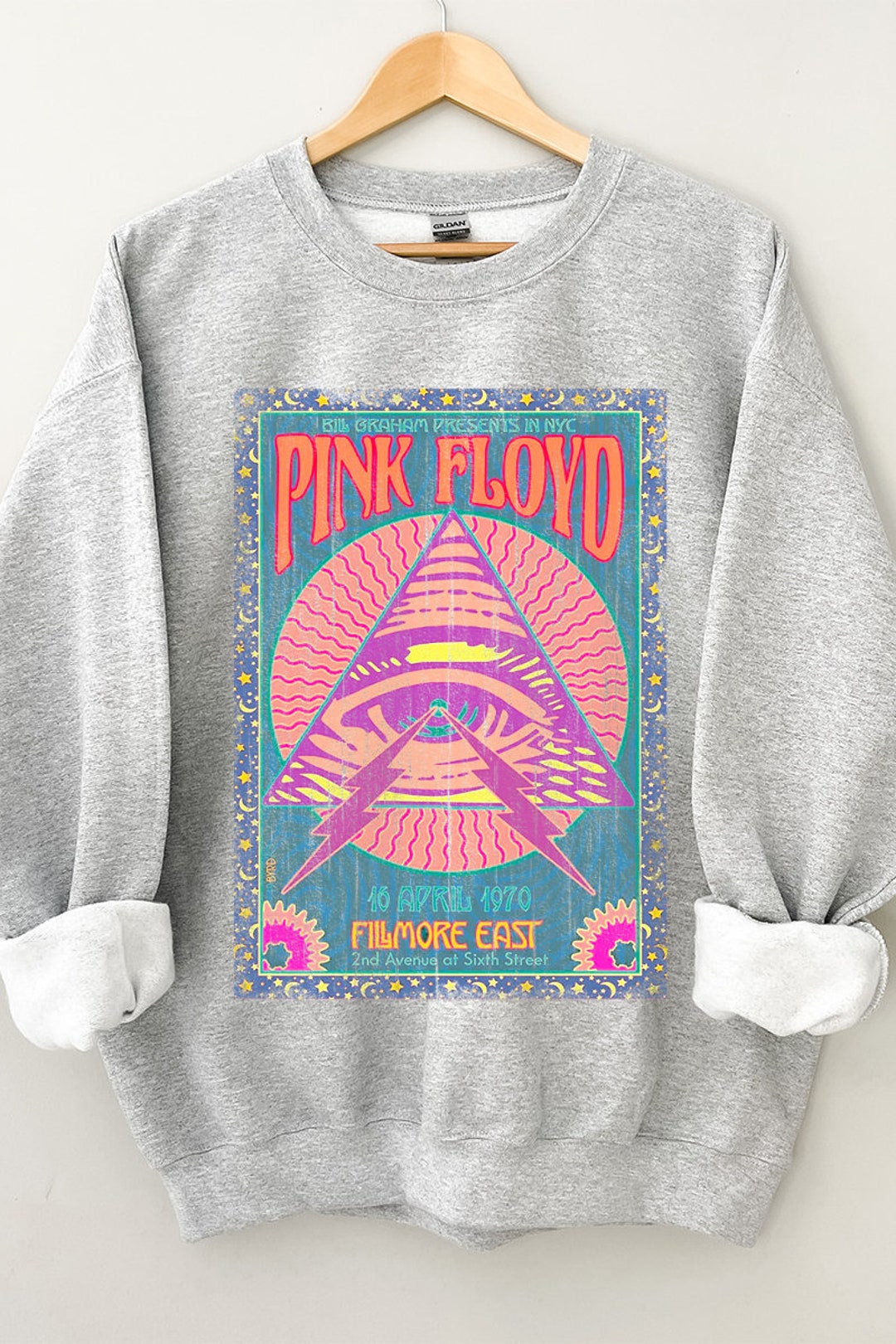 Sweat-shirt Pink Floyd – Noir – Unisexe Taille S – Années 70 – Neuf Sans étiquette
