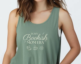 Canotta girocollo Bookish Mama Era / Regalo per la festa della mamma per le lettrici