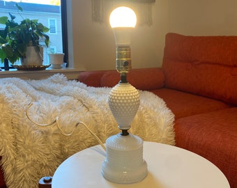 Vintage Milk Glass Lamp