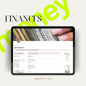 Ultimate Notion Finances Planner | All-in-One Financial Tracker Template