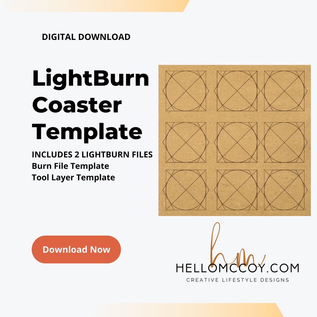 Lightburn Coaster Template Set Circle Coasters Square Coasters Hexagon Lightburn Coaster Template Set Circle Coasters Square Coasters Hexagon