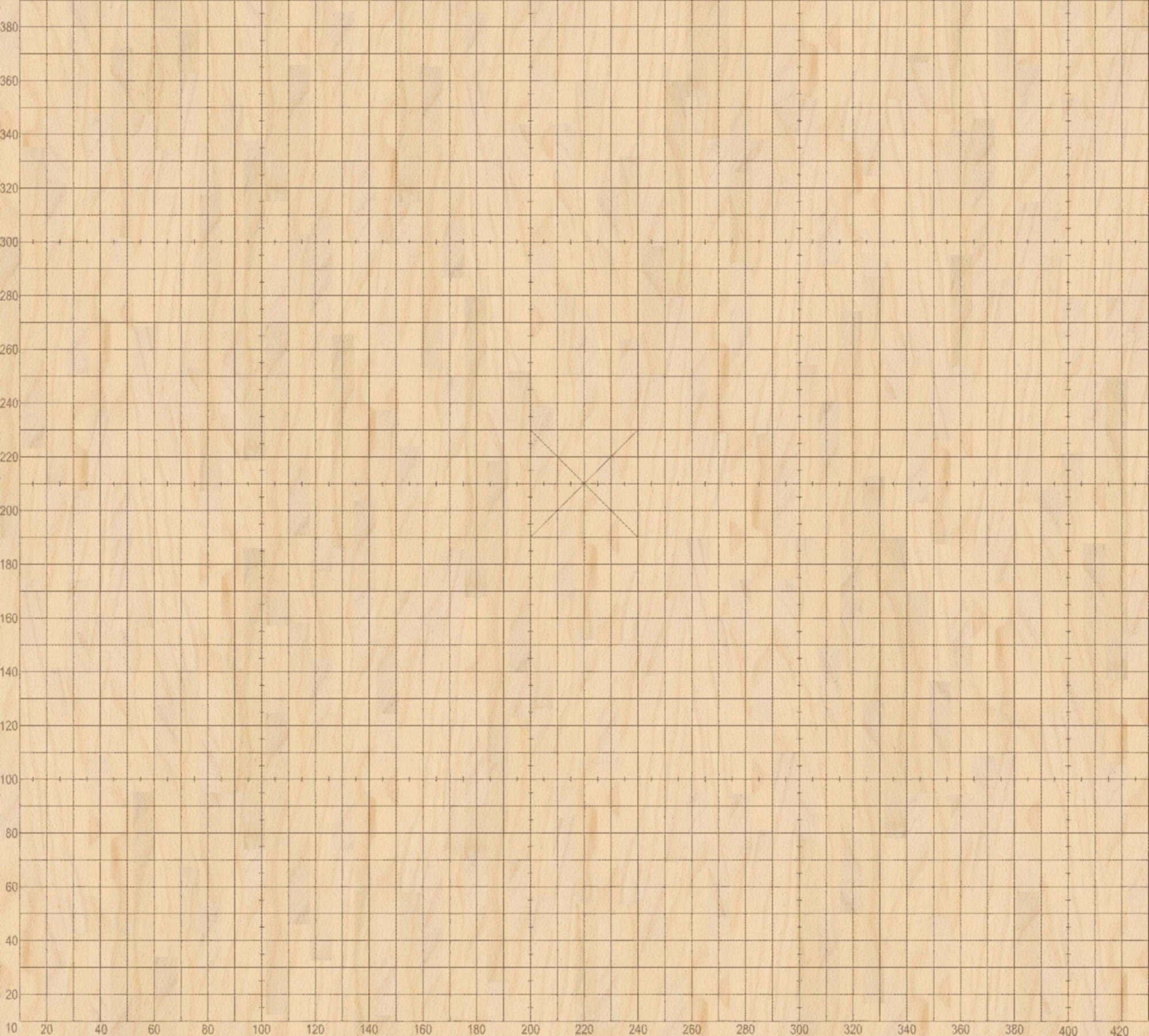 Lightburn Laser Grid Set for Xtool D1 432mm X 406mm 17 X 16 Metric and