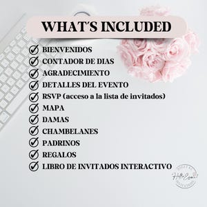Navy Blue and Gold Quinceanera Invitation Rsvp Website, rsvp QR code, Digital Invitation Website Mis Quince Invites, XV invitations image 6