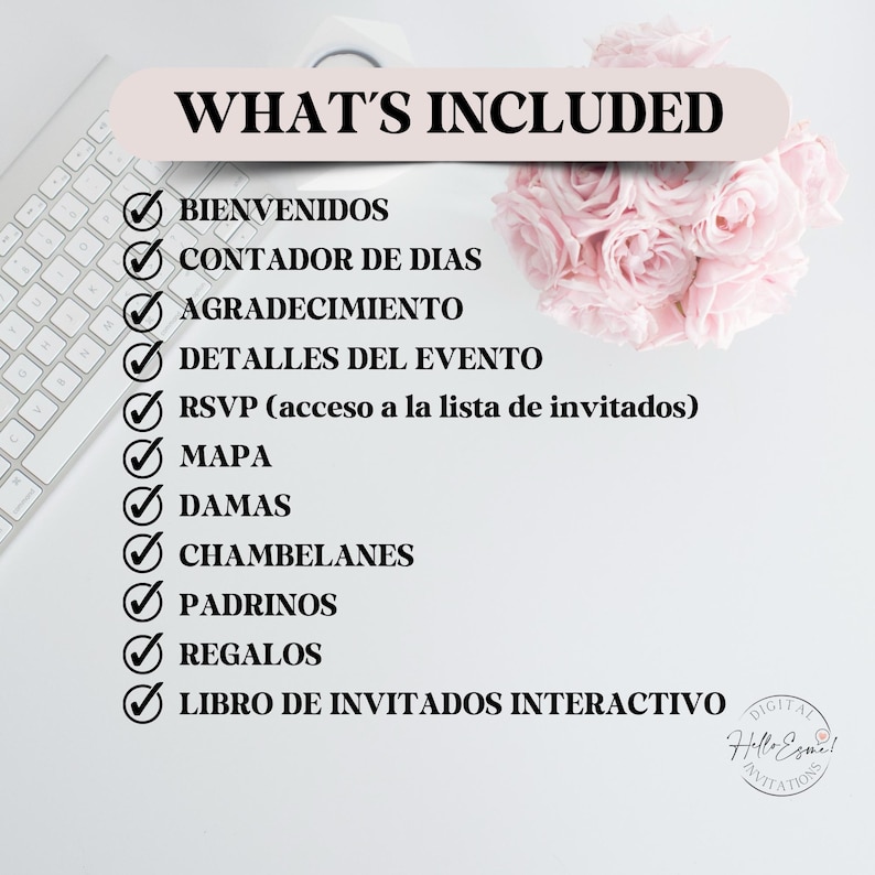 Navy Blue and Gold Quinceanera Invitation Rsvp Website, rsvp QR code, Digital Invitation Website Mis Quince Invites, XV invitations image 6