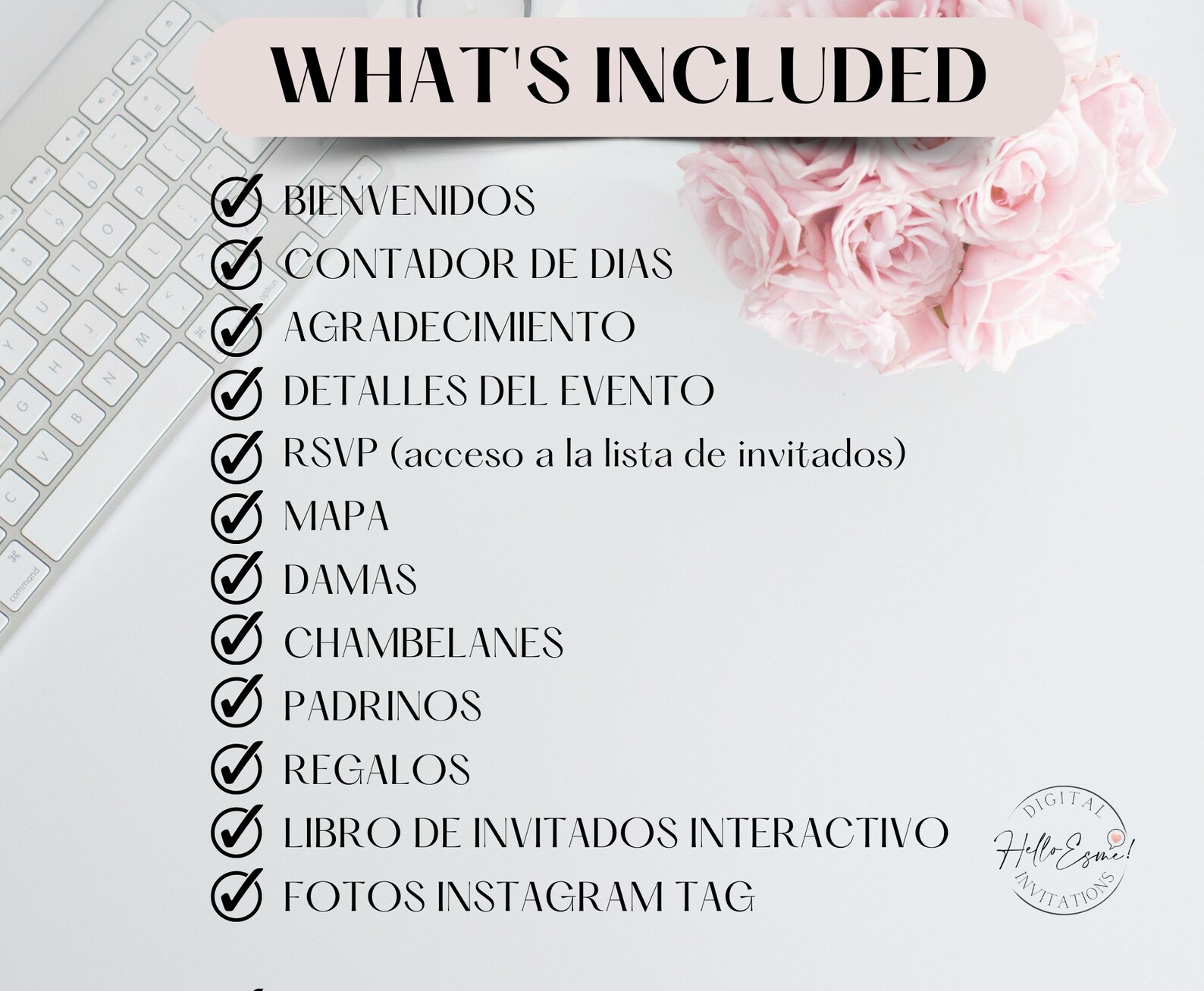 Navy Blue and Gold Quinceanera Invitation Rsvp site, Rsvp QR Code