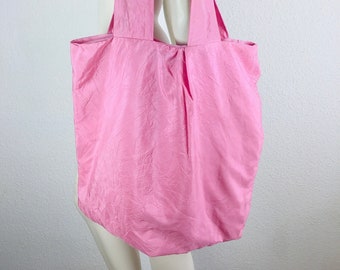 Upcycling shopping bag "Pink Magic" - made with love & from dresses :)