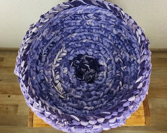 Upcycling basket M (approx. 29 cm) - "blueberry yoghurt"