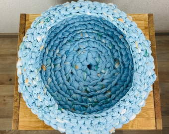 Upcycling basket S (approx. 21 cm) - "Pool Party"
