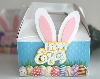Cajas de golosinas de conejito personalizadas, cajas de regalo de dulces para cumpleaños infantiles y decoración de fiestas de Pascua