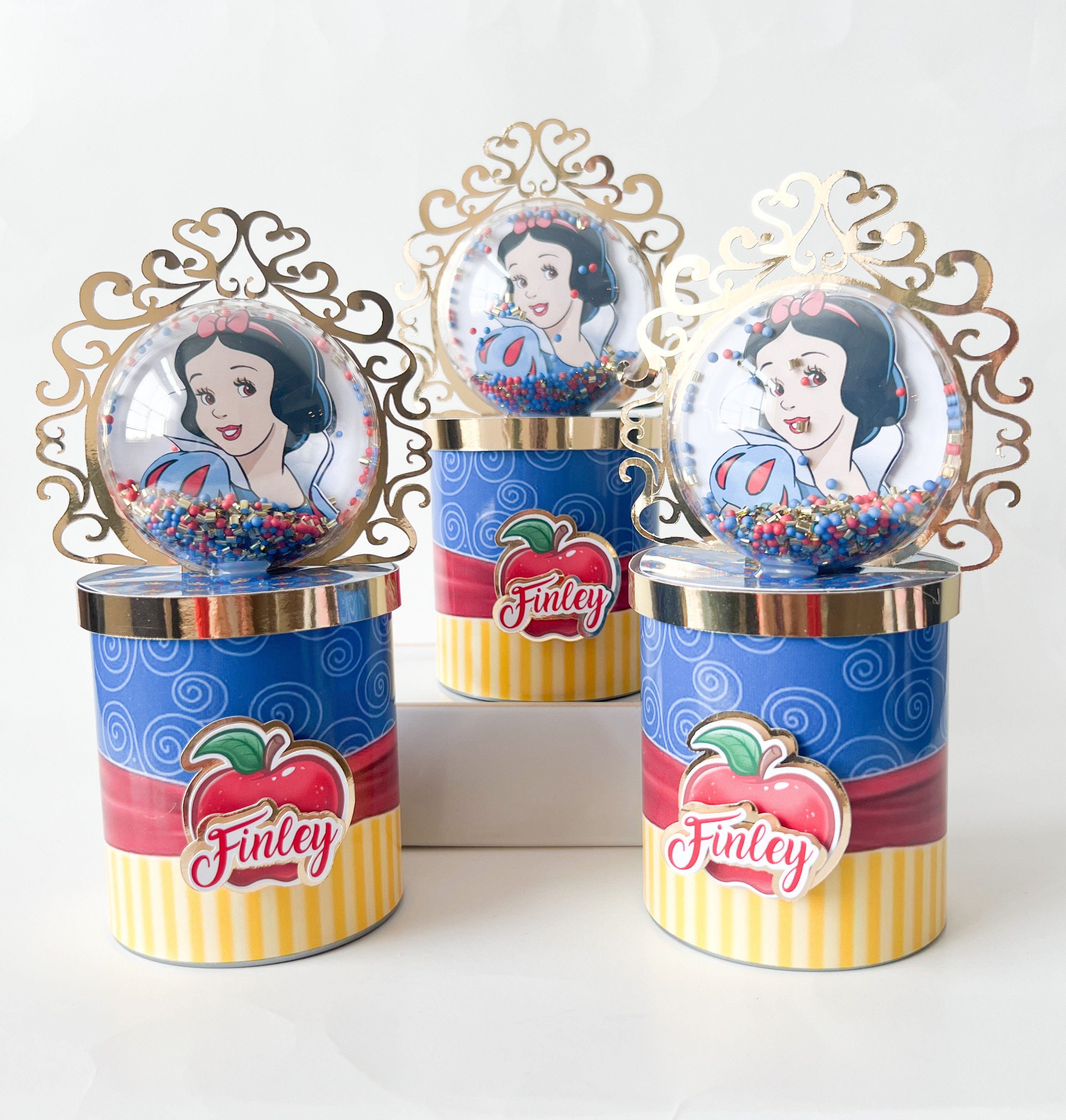 Snow White Party Favors, Snow White Party Decorations, Snow White Birthday Decor, Snow White Chips Can, Princess Party, Snow White Treats