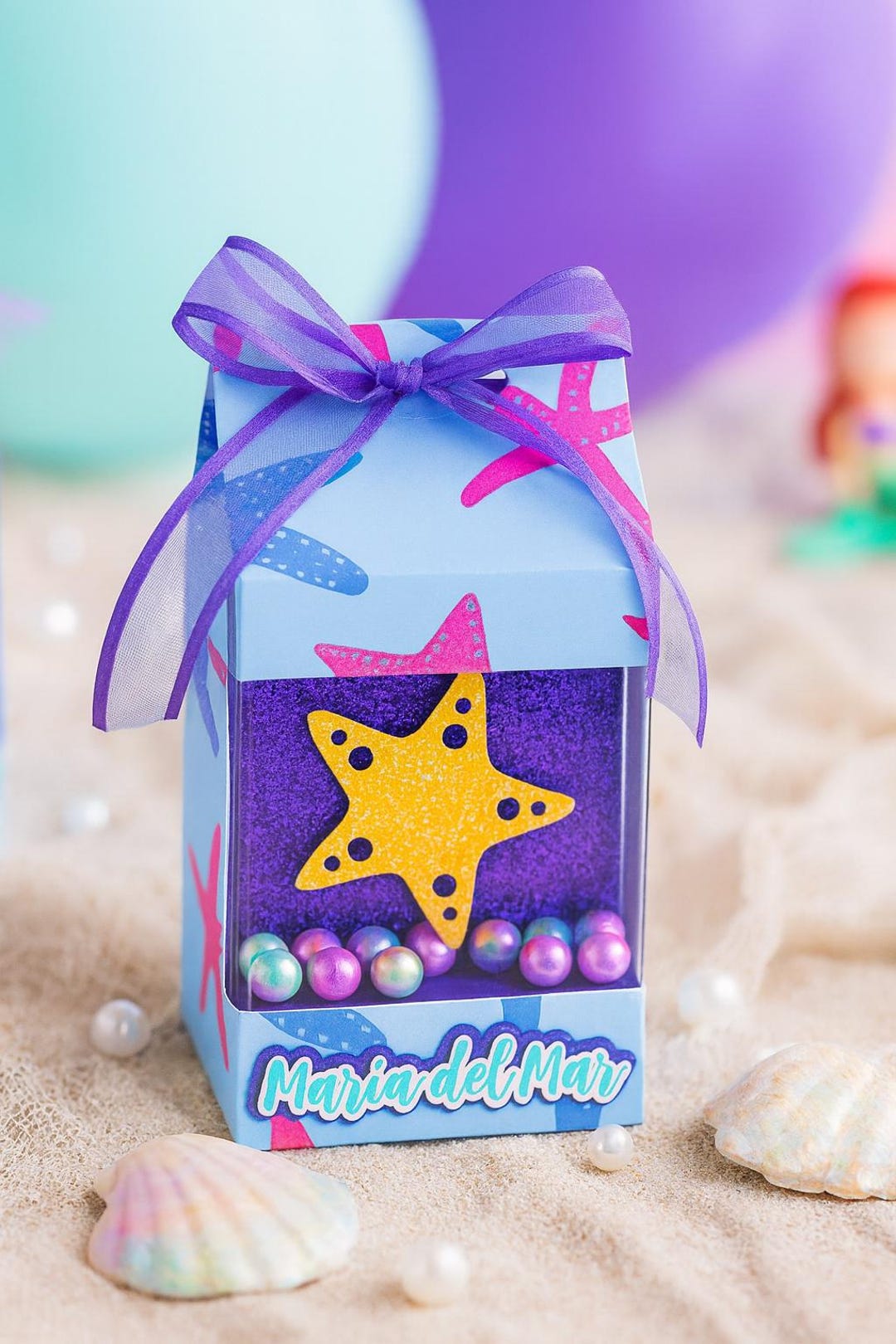 Under the Sea Favor Boxes: Mermaid Party Treat Boxes With Sequins - Etsy