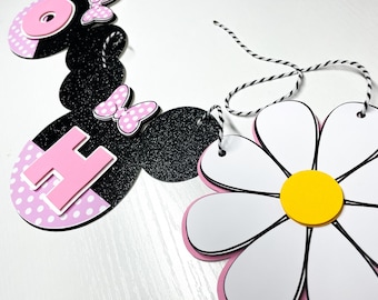 Oh Twodles Birthday Banner Oh Twodles Party Decor Theme Girls Second Birthday Party Minnie Mouse Themed Groovy Minnie Birthday