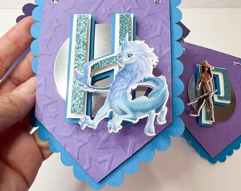 Raya and The Last Dragon Happy Birthday Banner, Raya Party Decorations, Raya and The Last Dragon Party Decor, Raya Birthday, Raya Dragon
