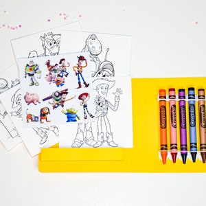 Toy Story Coloring Book Party Favor – Personalized Kids Activity Pack with Crayons & Stickers | Custom Toy Story Birthday Decor