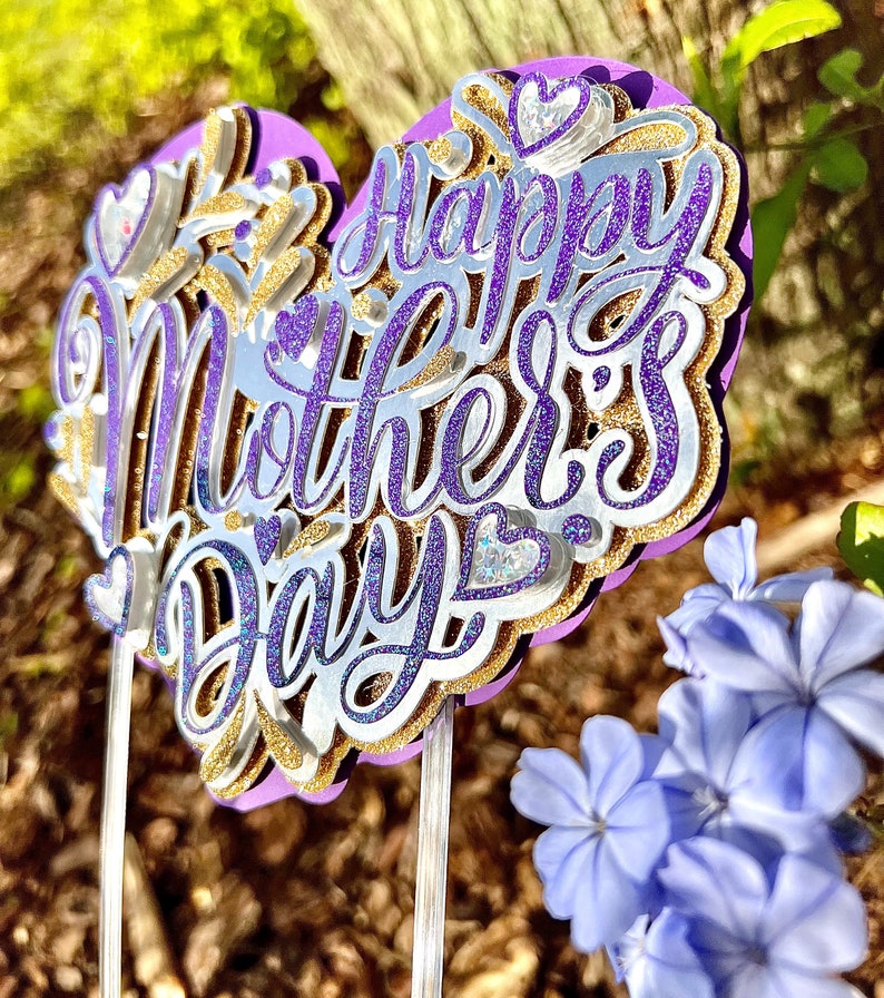 Happy Mother's Day Cake Topper Mother's Day Party - Etsy