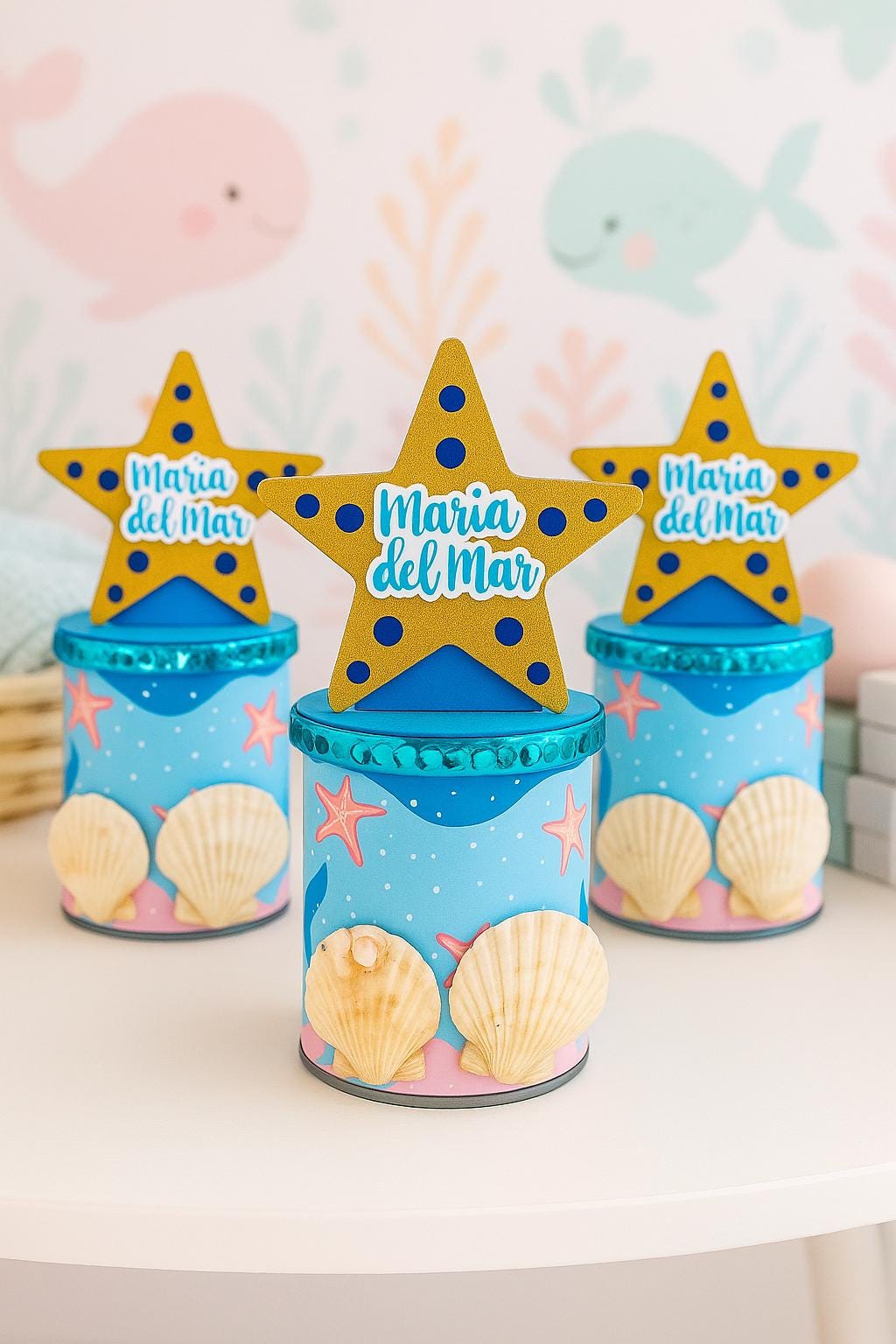 decorazioni per feste di compleanno a tema sirenetta con stile sottomarino e mondo marino per ambientazione acquatico