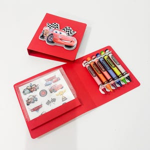 Cars Coloring Book Party Favor - Personalized Kids Activity Pack with Crayons & Stickers | Custom Cars Birthday Party Decor